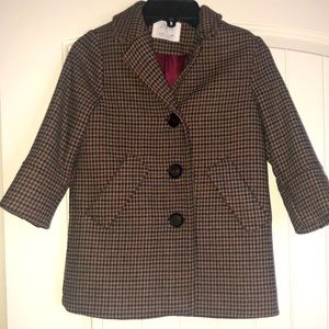 Zara kids girls pea coat jacket